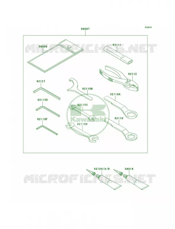 Owner's Tools Kawasaki MOTOS 650 2013 ER-6n  ER650EDS