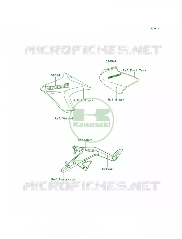 DecalsM.F.S.BlackEDS Kawasaki MOTOS 650 2012 ER-6n   ER650ECF