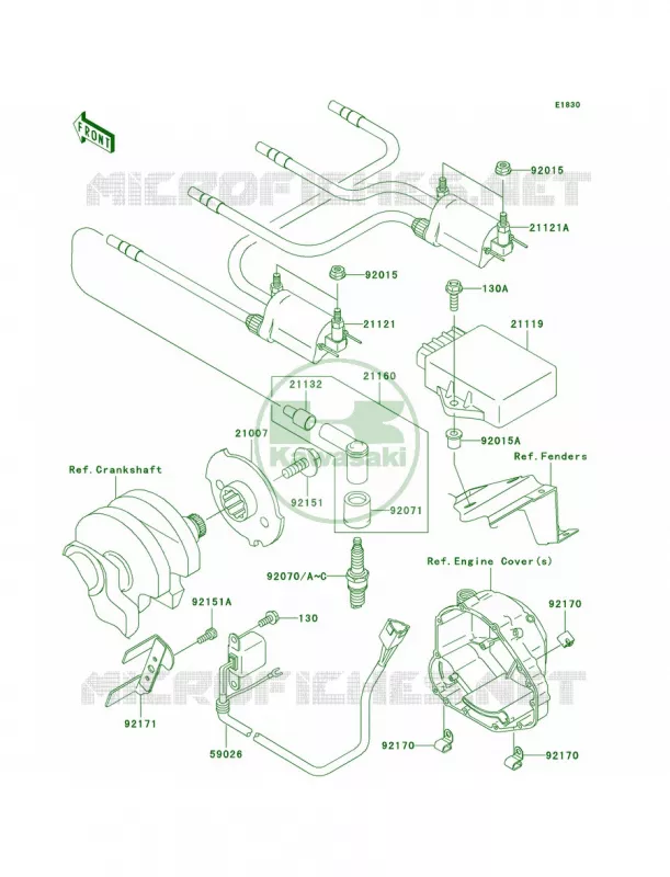 Ignition System Kawasaki MOTOS 750 2005 ZR-7S  ZR750-H5