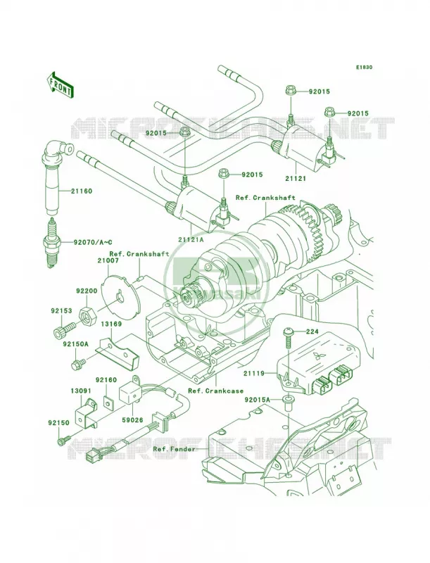 Ignition System Kawasaki MOTOS 1200 2003 ZRX1200R  ZR1200-A3